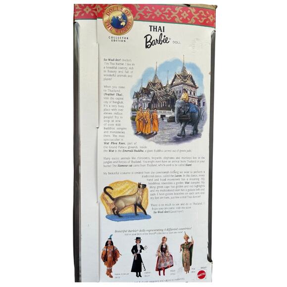 1997 Mattel Barbie Dolls Of The World Thai Barbie Collectors Edition - Picture 8 of 8